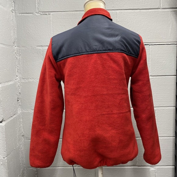 Delta Sonic Jacket Size Small Red Black Lined Logo Full Zip Insulated Fleece - Picture 2 of 11